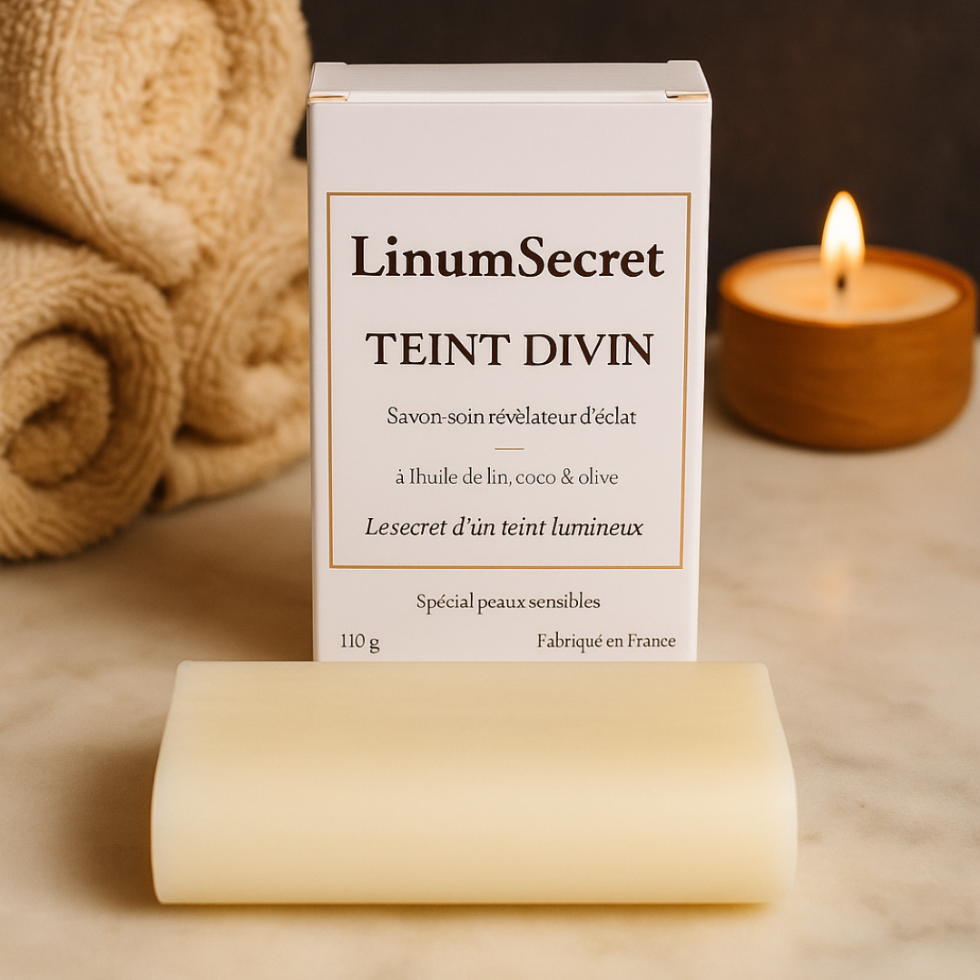 Teint Divin – Savon soin naturel à l’huile de lin