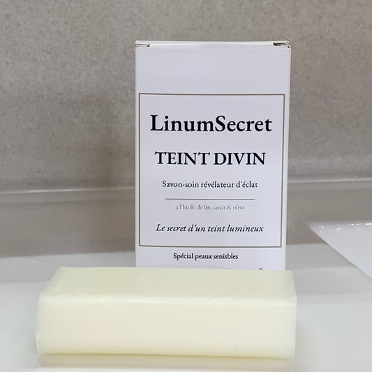 Teint Divin – Savon soin naturel à l’huile de lin | Peaux sensibles & normales